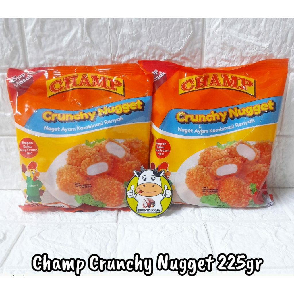 

CHAMP CRUNCHY NUGGET 225GR - FROZEN FOOD - BRONTZ JOGJA