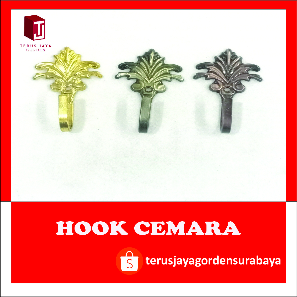 Hook Cemara / Cantolan Gorden Minimalis Besi