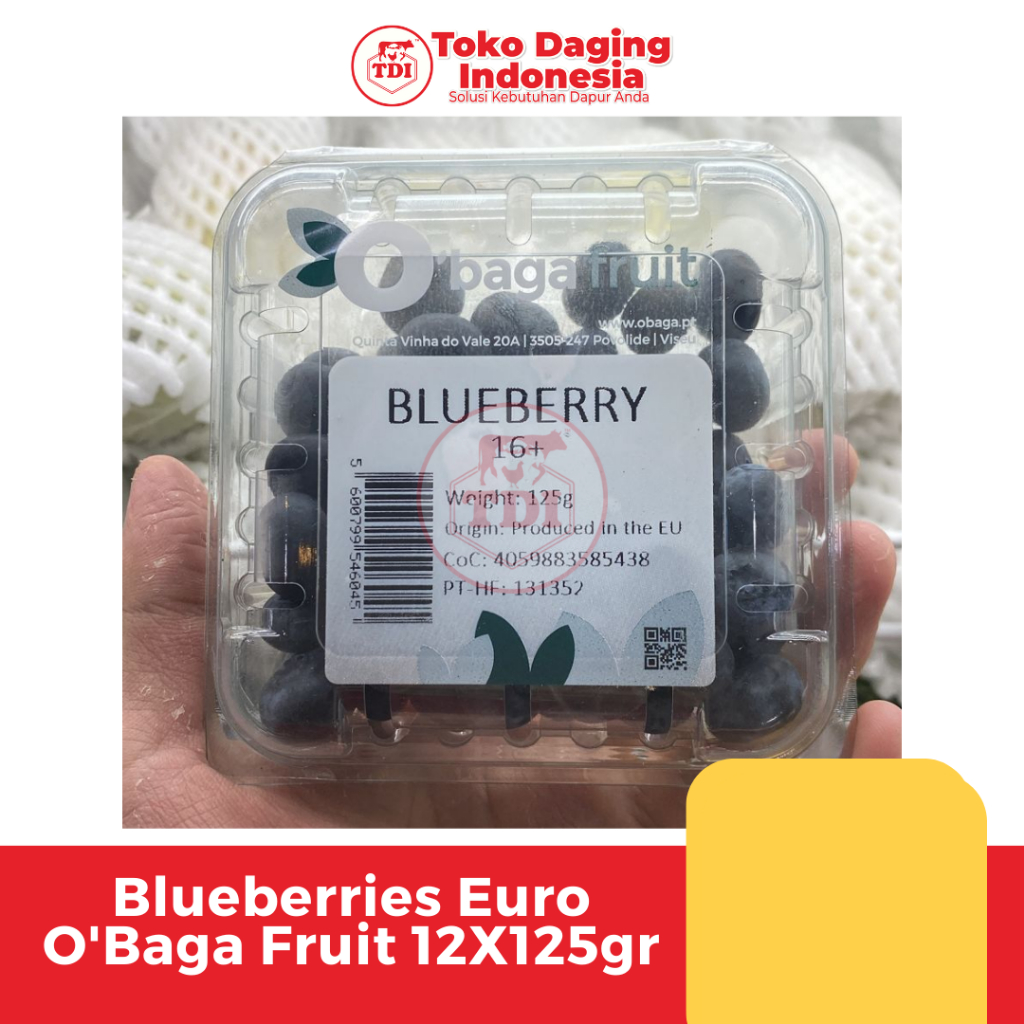 

Blueberries Euro O'Baga Fruit 12X125gr