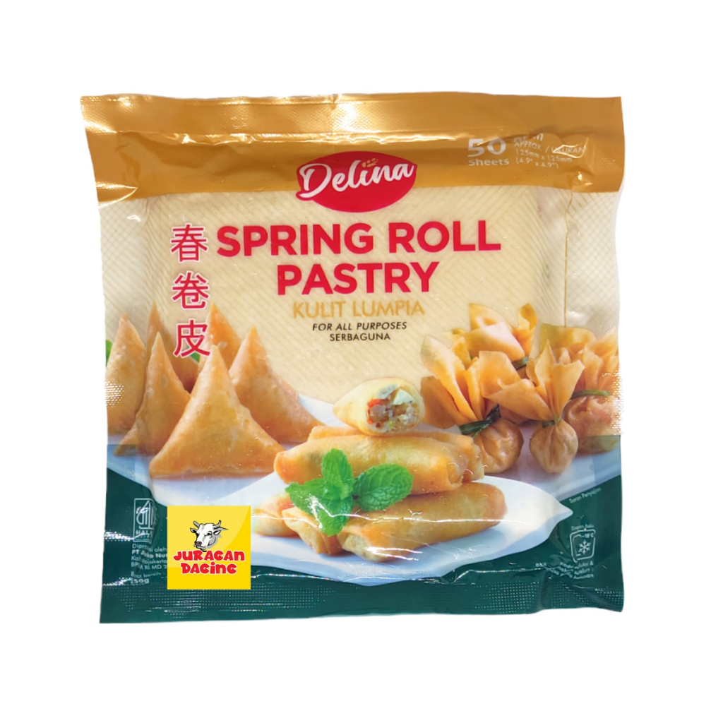 

Delina Spring Roll Pastry Kulit Lumpia 250gr