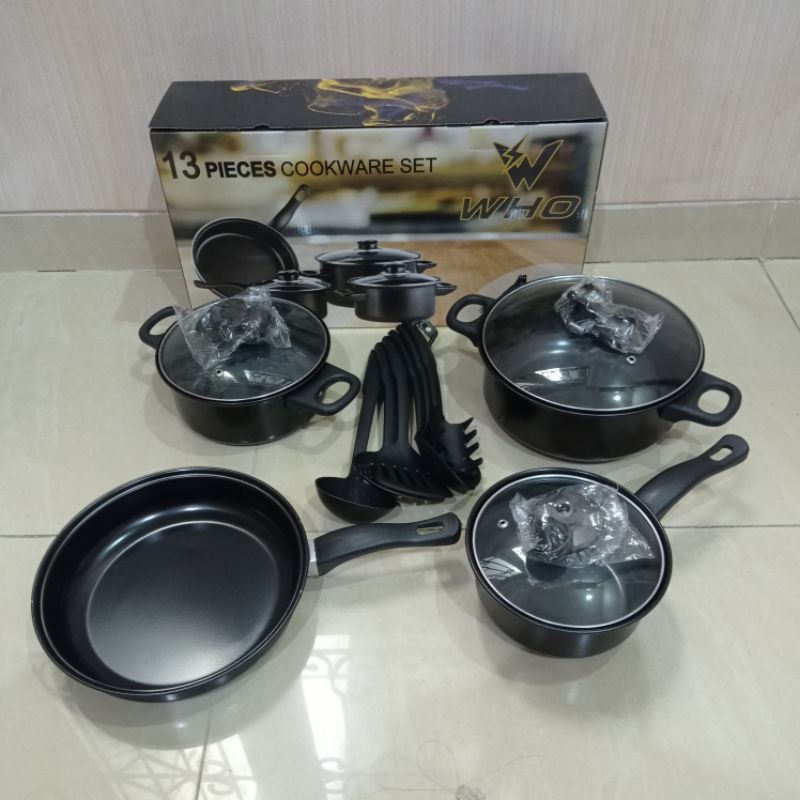 panci set teflon 13pcs/Panci Cookware Set (Gionee)
