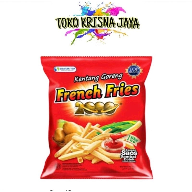 

SIANTAR TOP KENTANG GORENG FRENCH FRIES 2000 NETTO 23 GR X 10 PCS