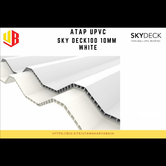 ATAP UPVC SKYDECK 80CM TEBAL 10MM