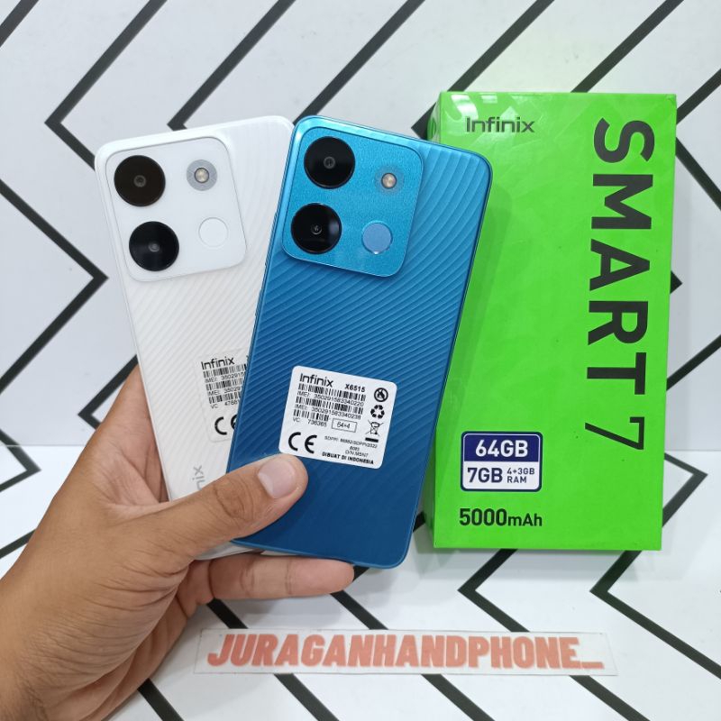 Infinix Smart 7 4/64GB Hp Second Seken Bekas Fullset