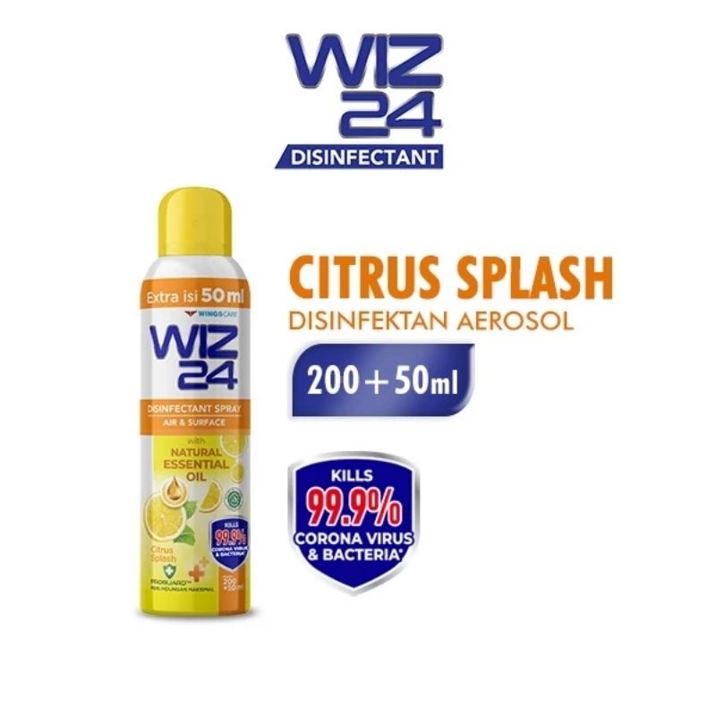 WIZ 24 ANTISEPTIK DESIFECTANT SPRAY 200 ML