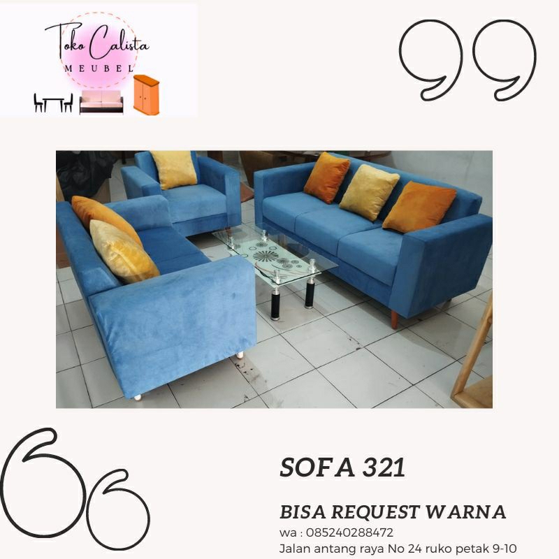 Sofa minimalis 321 / sofa minimalis modern 321 / sofa tamu