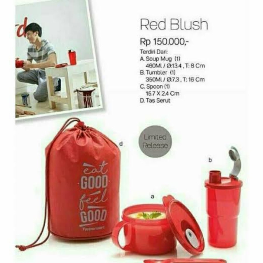 Tupperware Red Blush