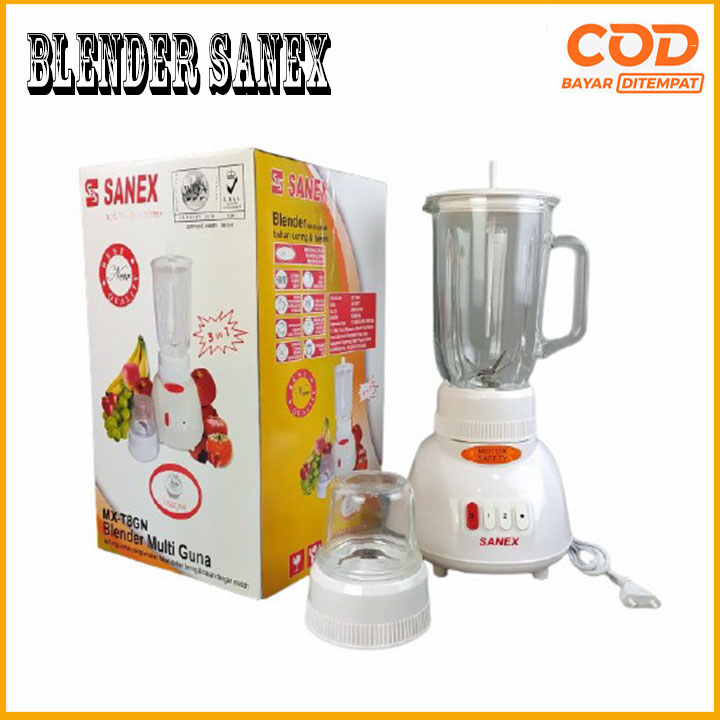 SANEX BLENDER MX-T2GN / MX T2GN / MX-T8GN / MX T8GN (KACA / 1 LITER) GARANSI RESMI NEW PROMO