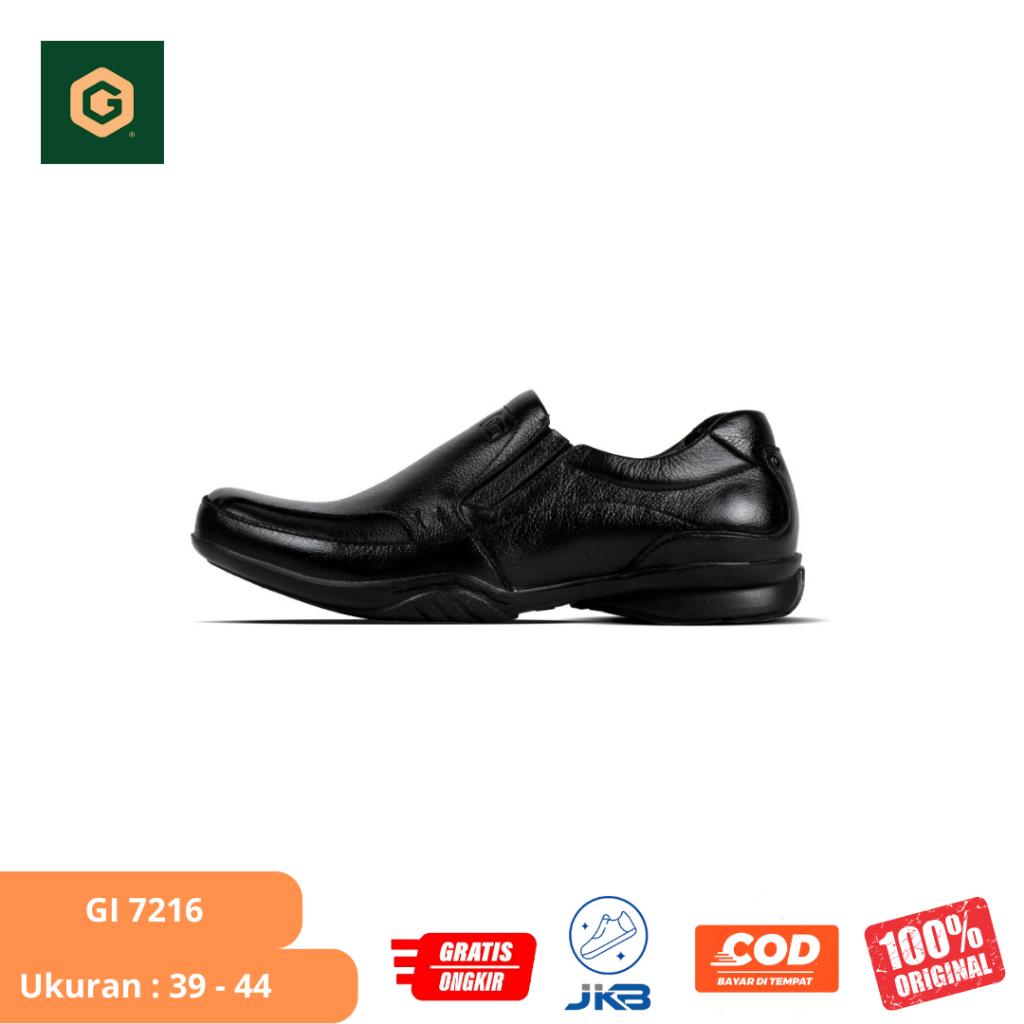 Sepatu Pantofel Kulit Pria GATS GI 7216 Original - Sepatu Slip On Kulit Asli Pria