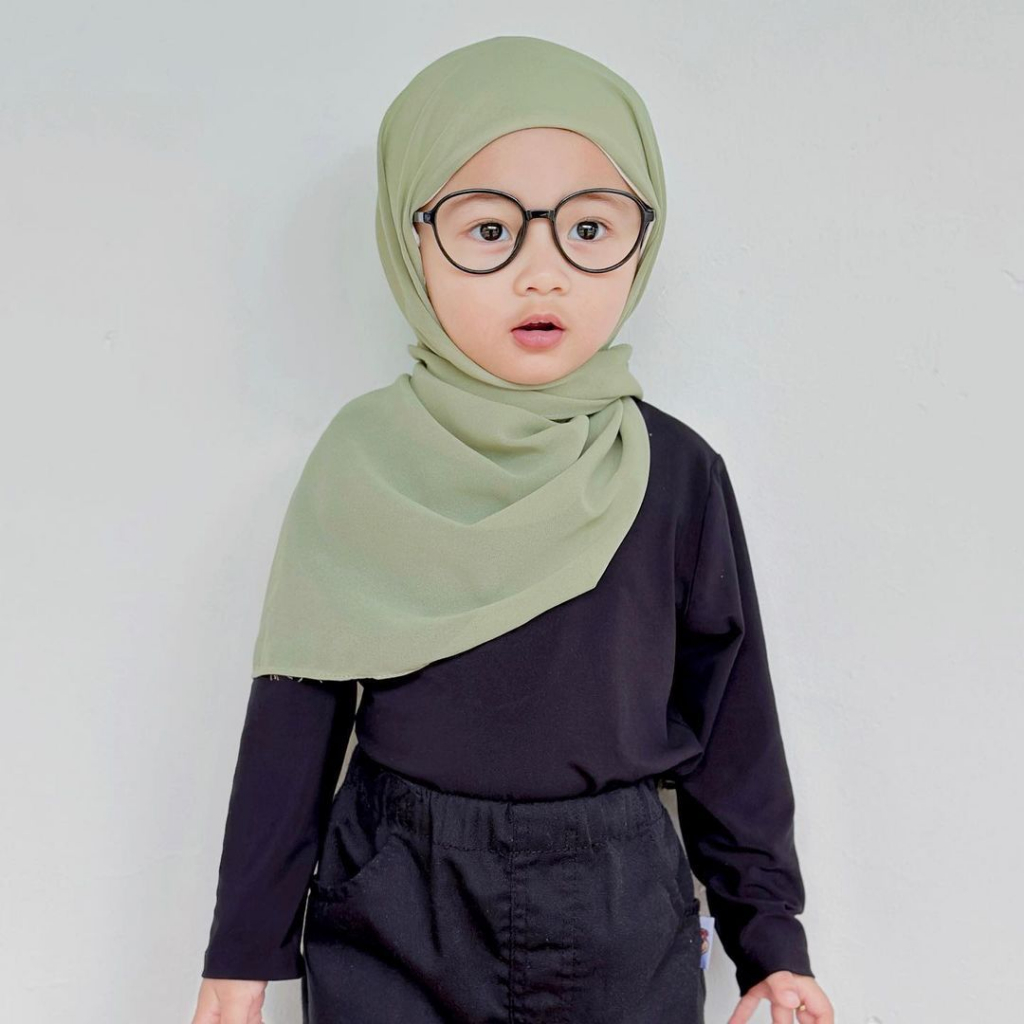Pashmina Inner Anak Ceruty / Hijab Anak Pashmina Inner Ceruty Babydoll