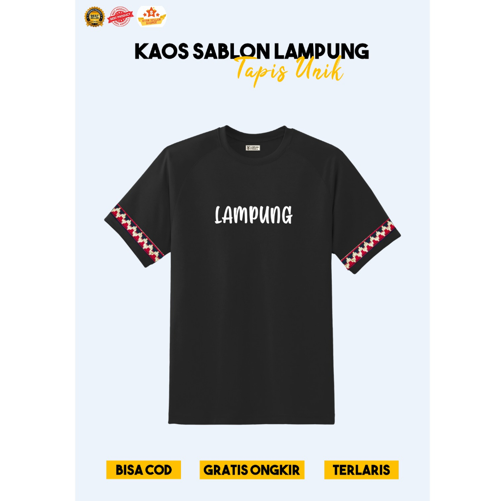 LAMPUNG ETHNICA OFFICIAL - TAPIS LAMPUNG ASLI  - TAPIS LAMPUNG ASLI - KAOS PRIA - KAOS SABLON - KAOS