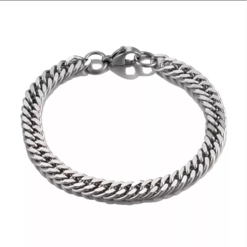 GELANG RANTAI TITANIUM RANTAI COWOK KEREN ANTI KARAT GELANG PRIA