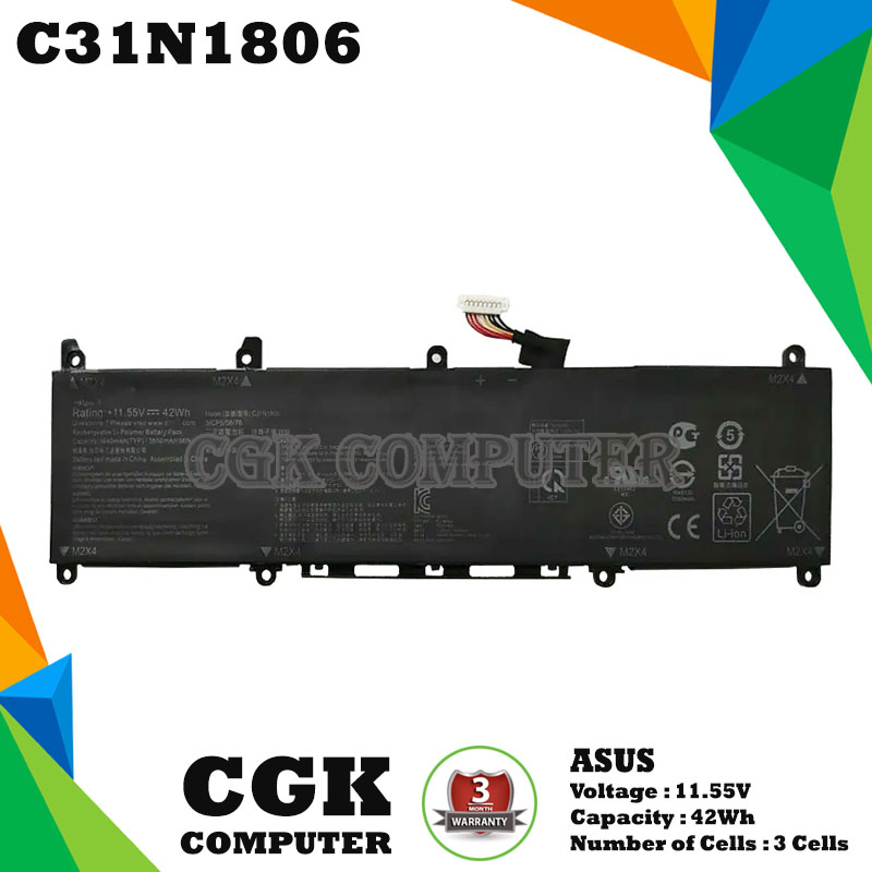 Baterai Laptop Asus VivoBook S13 S330F S330UA S330FN S330FA Series C31N1806