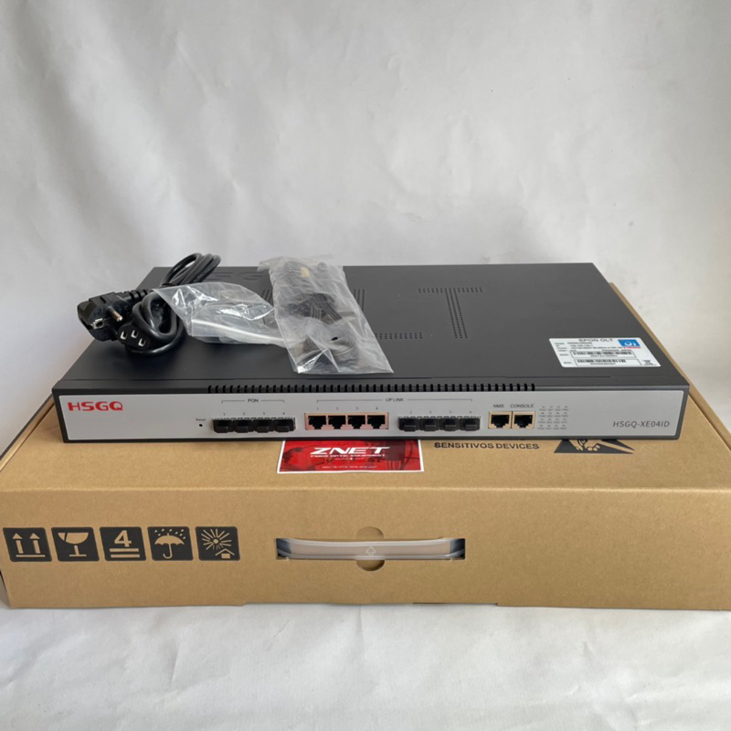 EPON OLT 4 PORT HSGQ XE04 10G UPLINK DENGAN SFP PX20+++ 8db ASLI ODI