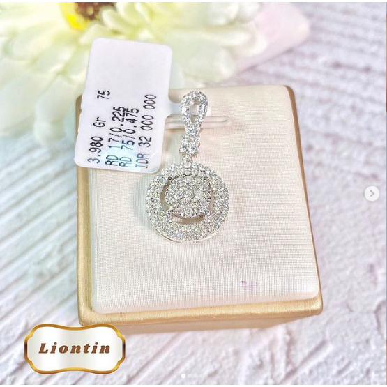 Elco Jewellery - Liontin Berlian Eropa F Vvs | LBRE-00709SH Berkualitas dan Bergaransi