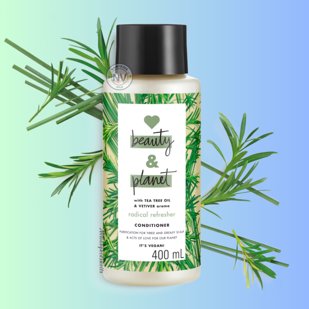 Love Beauty & Planet Conditioner Radical Refresher Tea Tree Oil & Vetiver Gentle Detox & greasy Scal