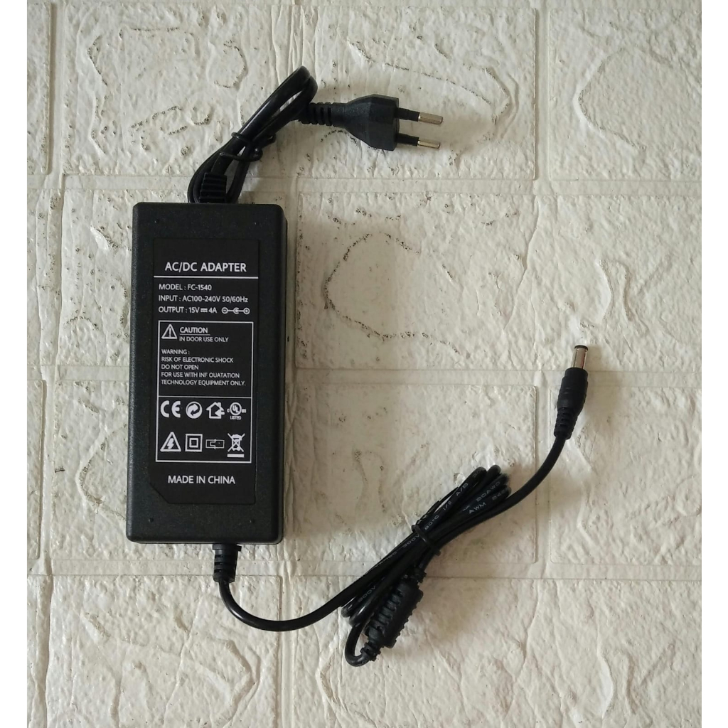AC/DC ADAPTOR 15V 4A model : FC-1540