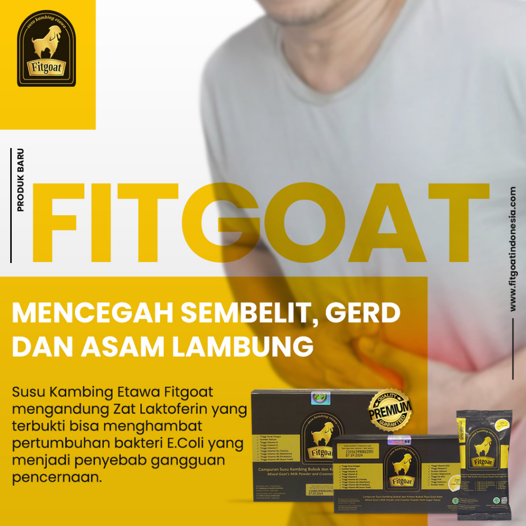 

Susu Kambing Etawa Fitgoat mengandung bahan herbal baik untuk menjaga kesehatan lambung