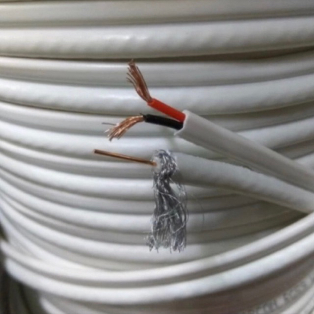 Kabel CCTV Coaxial RG59 Plus Power RG59+P Eceran