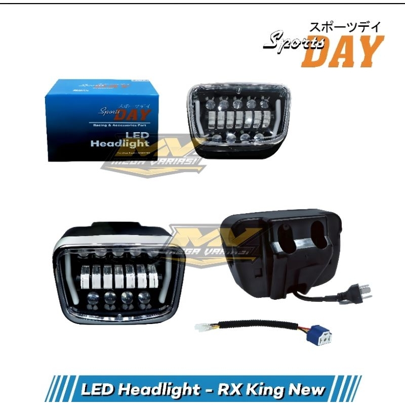 LAMPU DAYMAKER  RX KING NEW LAMPU DEPAN RX KING NEW DAYMAKER SUDAH PNP TINGGAL PASANG BISA COSTUM KE
