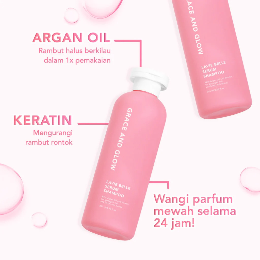 GRACE AND GLOW HAIR SERUM SHAMPOO LAVIE BELLE 250M