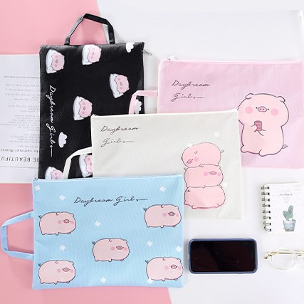 

Kantong Map Dokumen A4 Bisa Tenteng Piggie Series