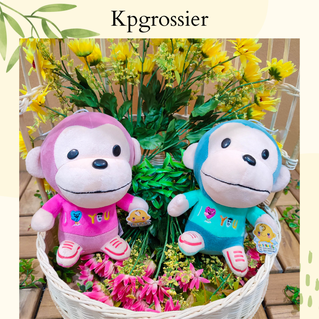 Boneka Monyet Monkey Lucu Kecil Mini Karakter Baby Milo 17 cm