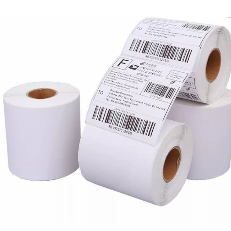 

(1 Roll Isi 500Lembar) Kertas Label Thermal 100x150mm, sticker thermal, Label Barcode olshop, kertas stiker resi