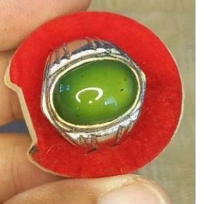 Batu Serpentine ijo botol natural asli murmer (R 7,5)