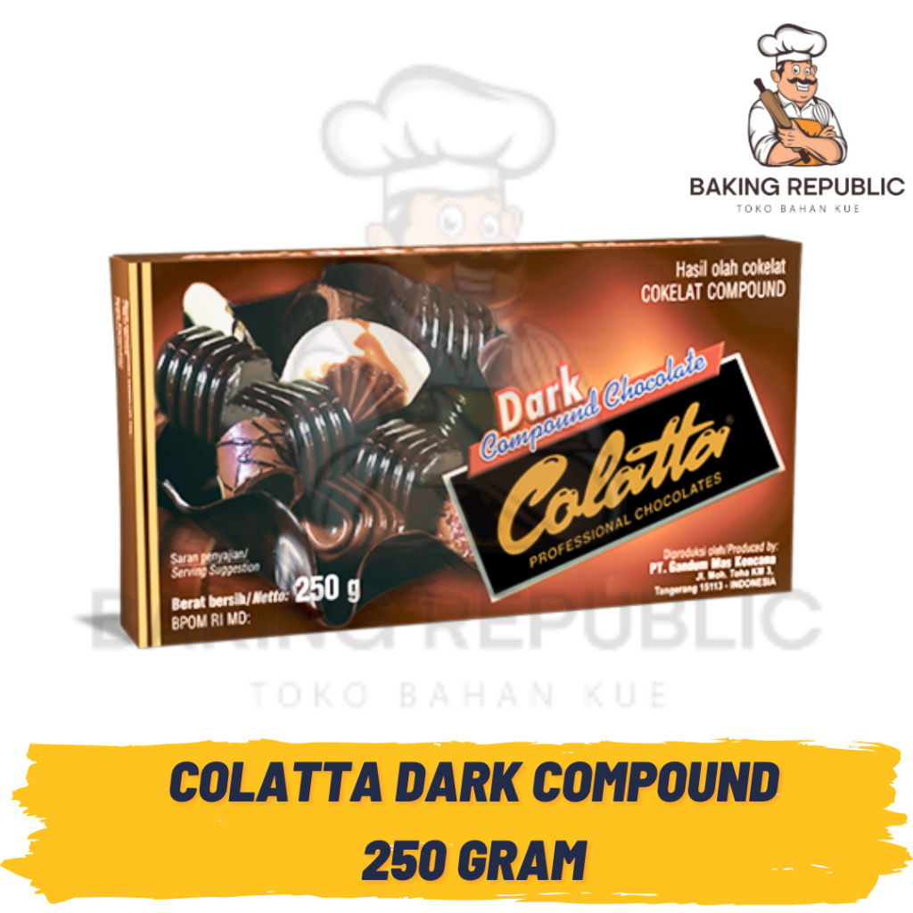 

COLATTA DARK COMPOUND 250gr | COLATTA COKLAT BEST SELLER