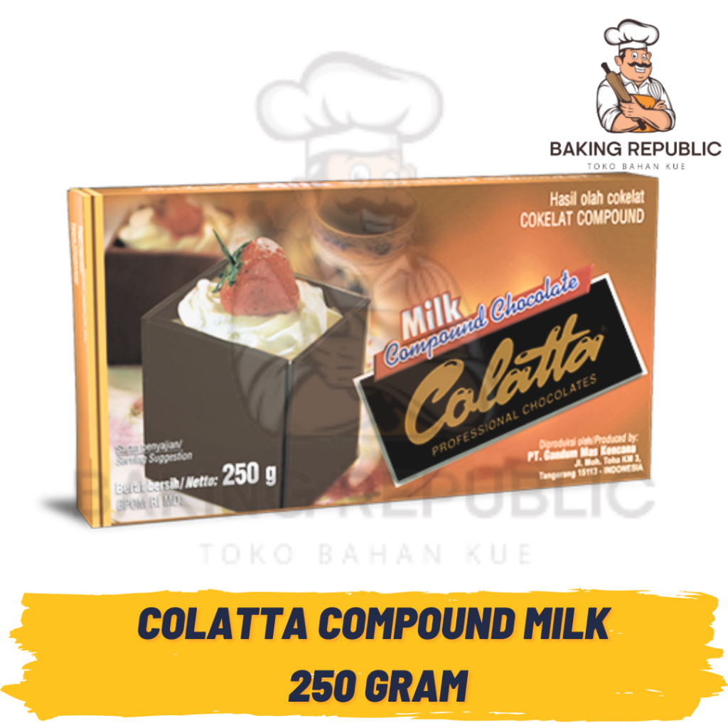 

COLATTA MILK COMPOUND | 250 GRAM | COLATTA SUSU COKLAT