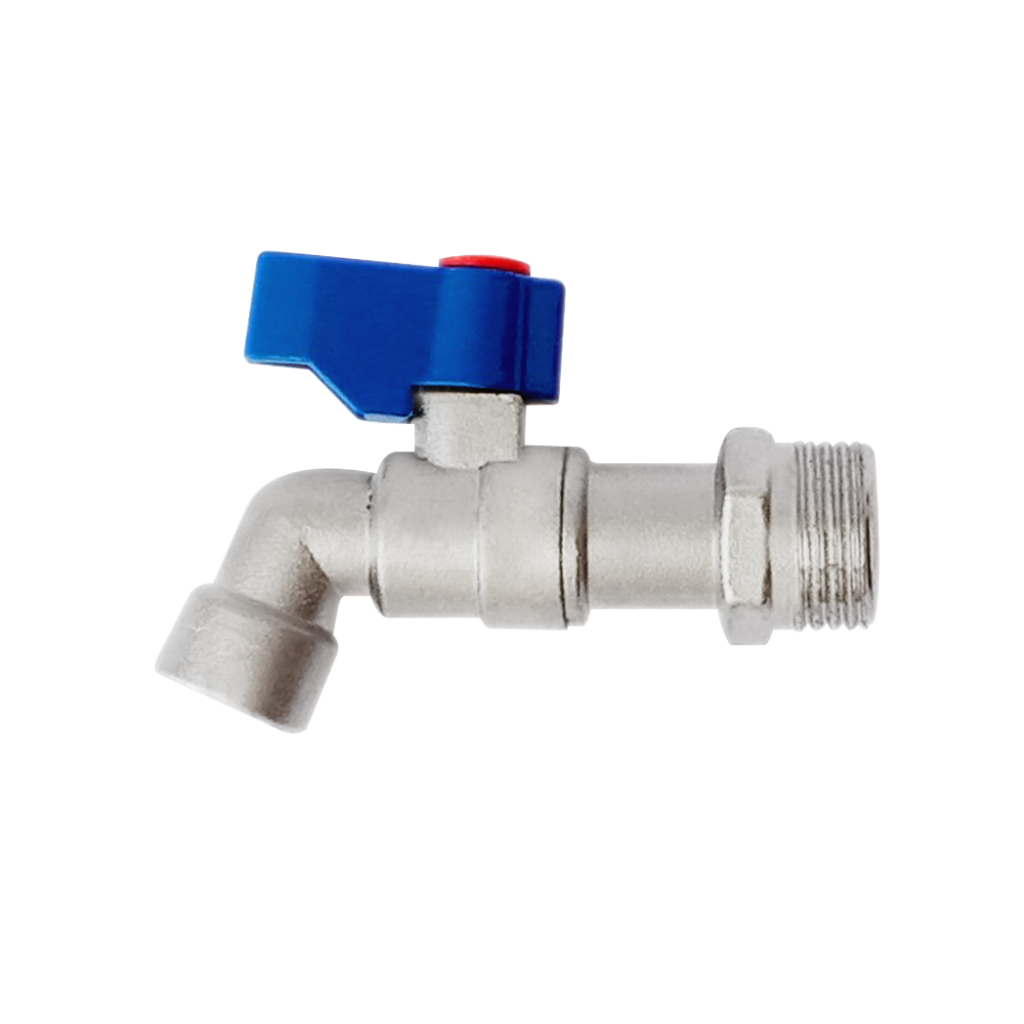 Kran Tembok/Kran Cebol Body Panjang/Kran Air Besi Model Onda 1/2 - 3/4