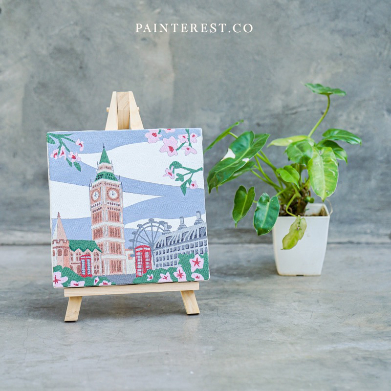 

Paint by Number SPRING IN LONDON - PAINT BY NUMBER KIT LUKISAN HADIAH SPESIAL inspired by ilana tan DIY gift