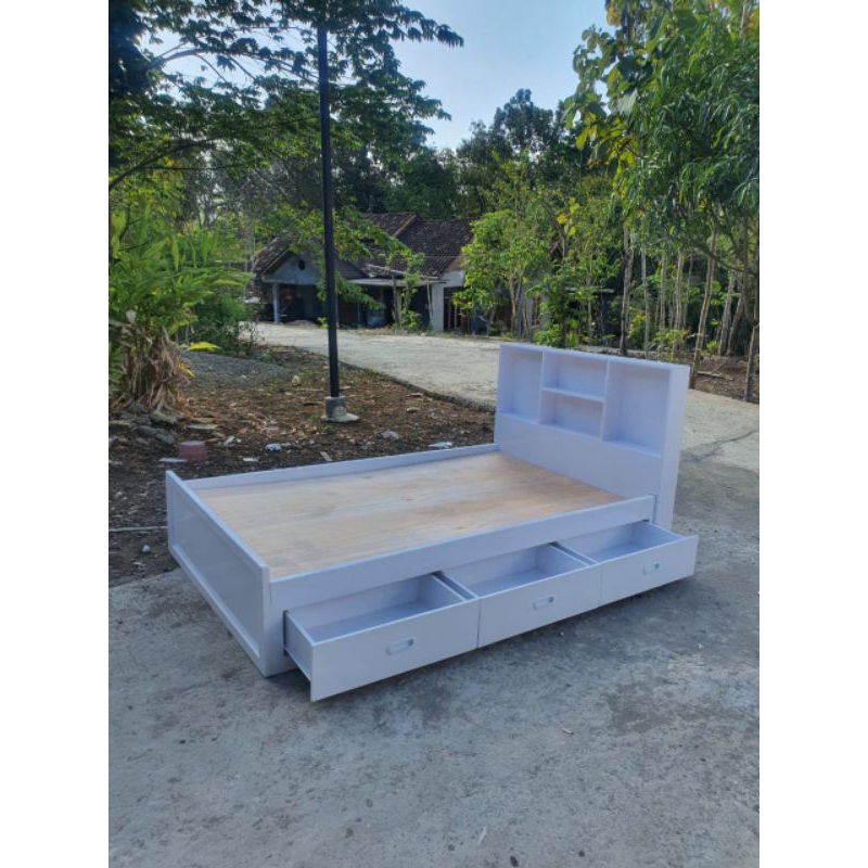 DIPAN tempat tidur laci 160x200