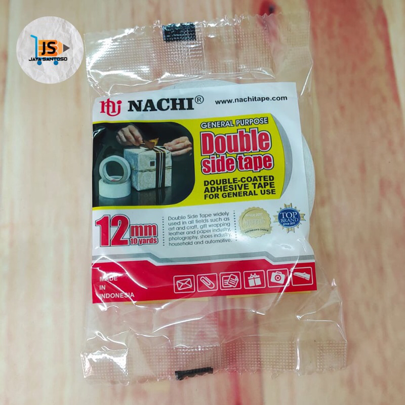 

Isolasi Double Tape 12mm 10 yard NACHI / Perekat 2 Sisi NACHI 12mm 10 yard