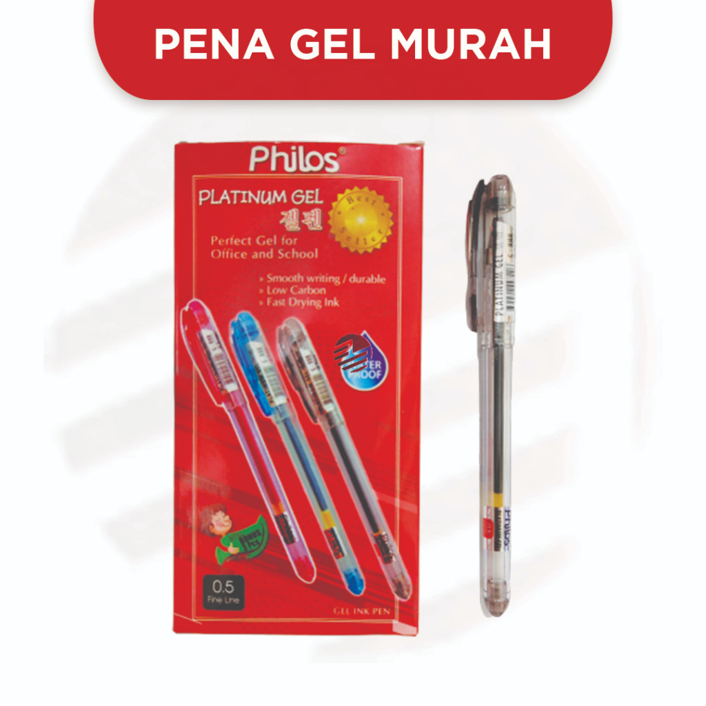 

Pena Easy Gel 0.5mm Hitam - PHILOS