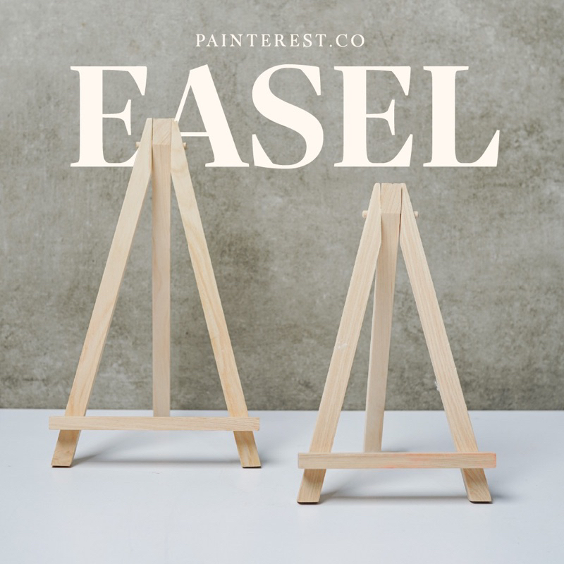 EASEL / penyangga kayu (UKURAN L / XL) Penyangga tempat taruh canvas