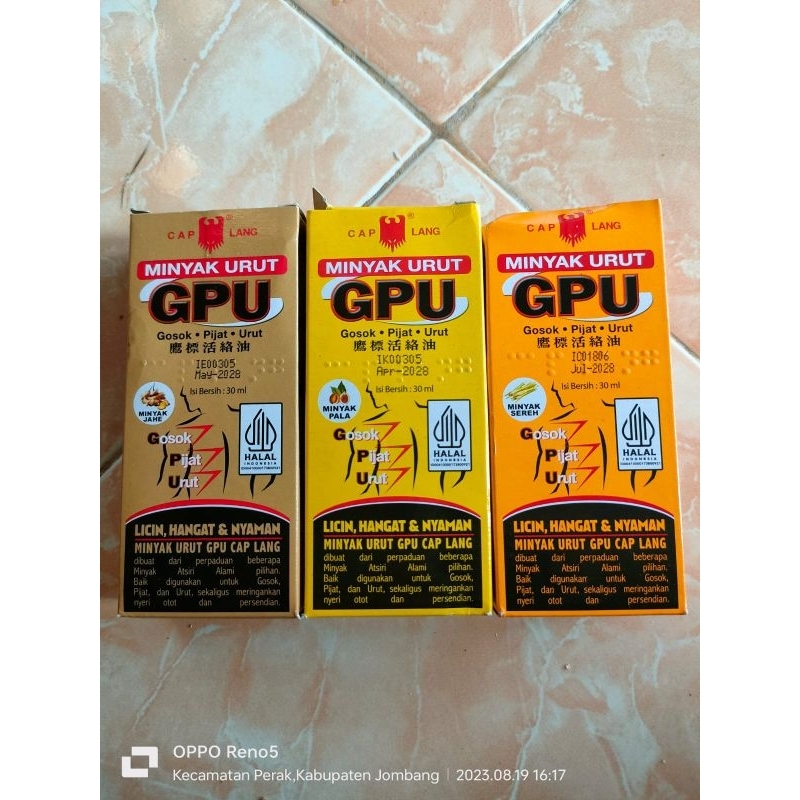 GPU minyak urut 30ml