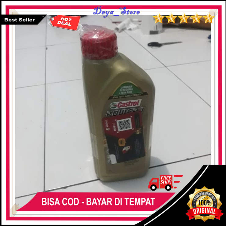 Oli Castrol Motor Sport Power 1 1liter Original Oli Mesin Castrol Power 1 10W-40 High Quality