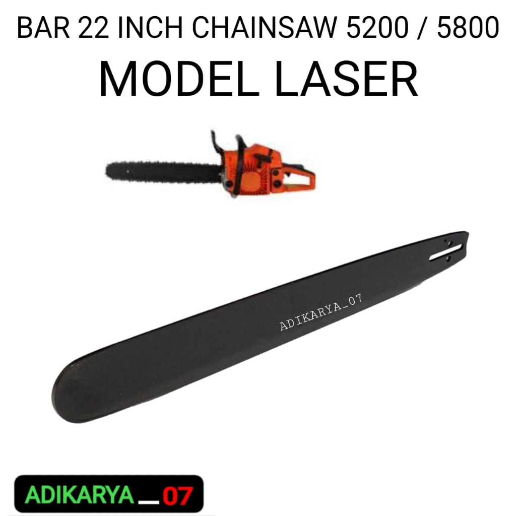 Bar Mesin Chainsaw 22" inch 5200 5800