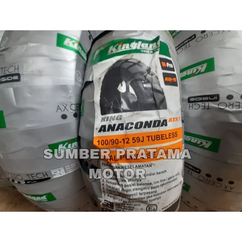 Ban Tubeless Kingland King Anaconda ATX-7 100/90-12
