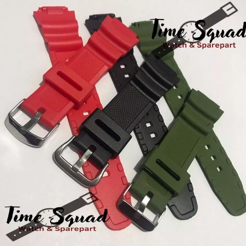 Strap tali jam tangan casio HDA-600B Strap casio HDA-600B FREE pen/springbar