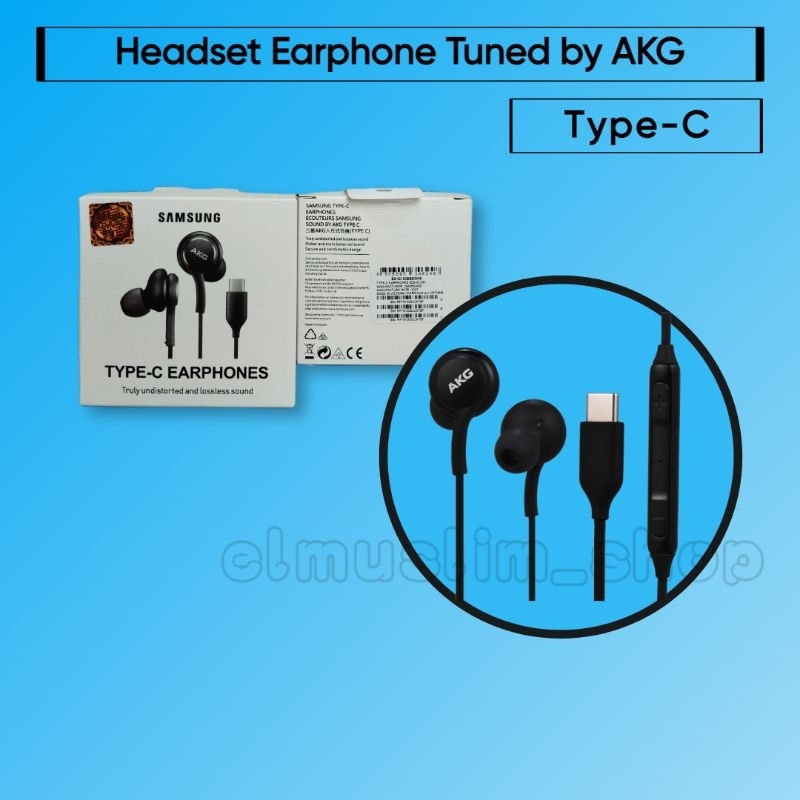 Headset Handsfree Earphone Samsung A34 A54 AKG Original Jack Type C