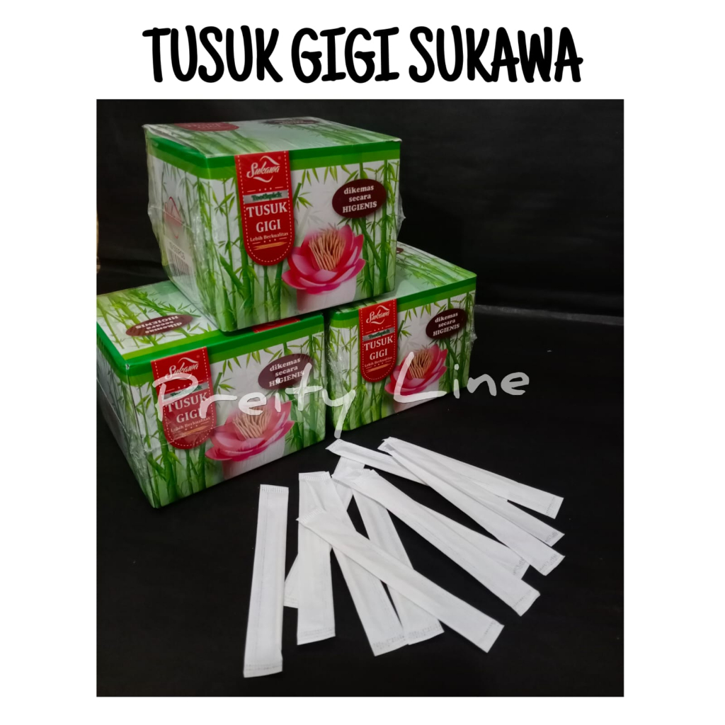 Tusuk Gigi SUKAWA - Tusuk Gigi Bungkus Kertas