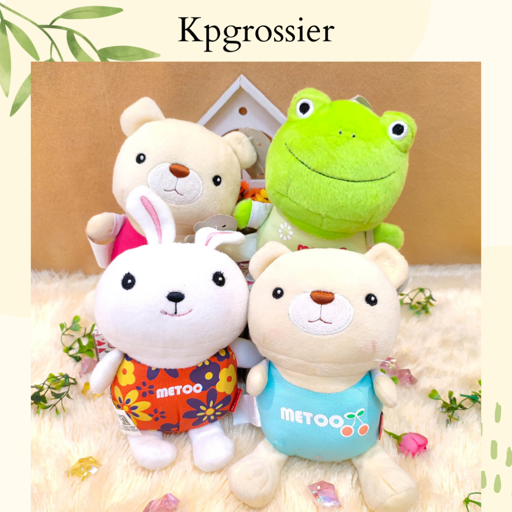 Boneka Beruang, Anjing, Kodok Lucu Kecil Mini Animal Metoo 15 cm