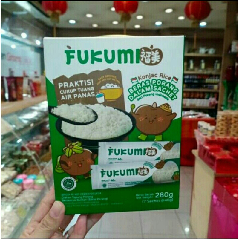 

fukumi beras porang sachet 280g original shirataki konjac rice sehat