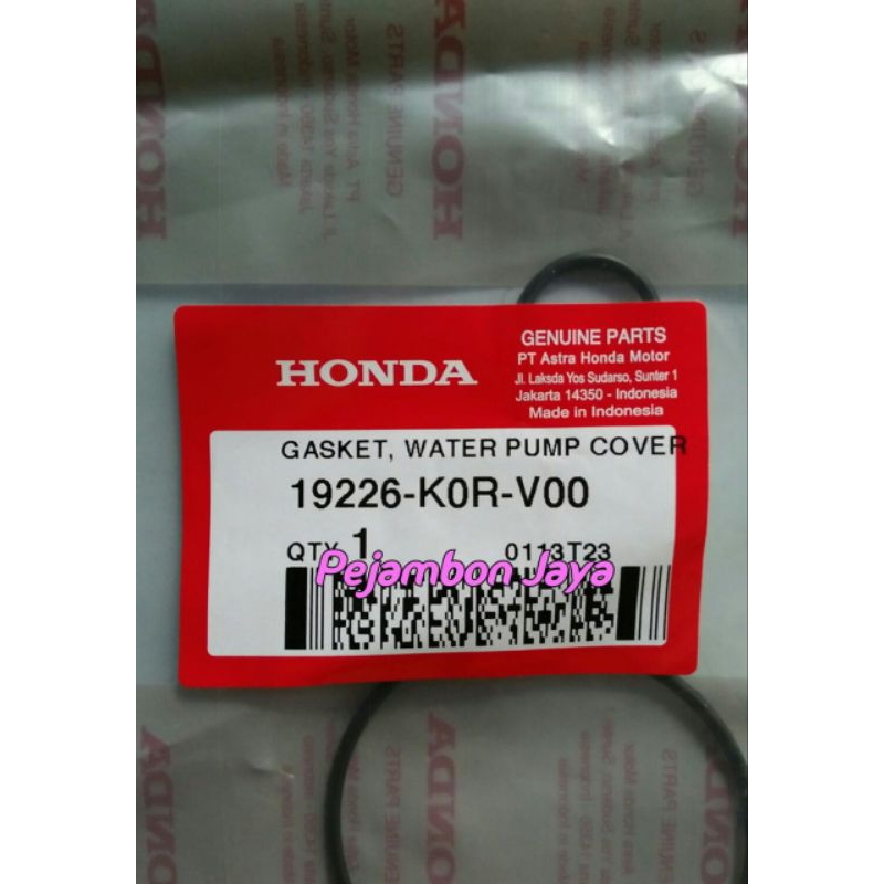 19226K0RV00 GASKET WATER PUMP COVER