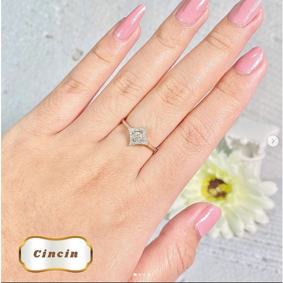 Elco Jewellery - Cincin Berlian Eropa F Vvs | CBRE-04543SH Berkualitas dan Bergaransi