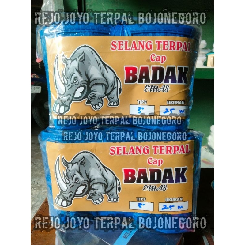 Selang terpal plastik pertanian ukuran 3 dim panjang 25 meter