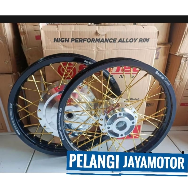 Velg Scarlet Racing Ring14 Lebar 140x160 Motor Vega RR - tromol set jari velg motor Yamaha vega